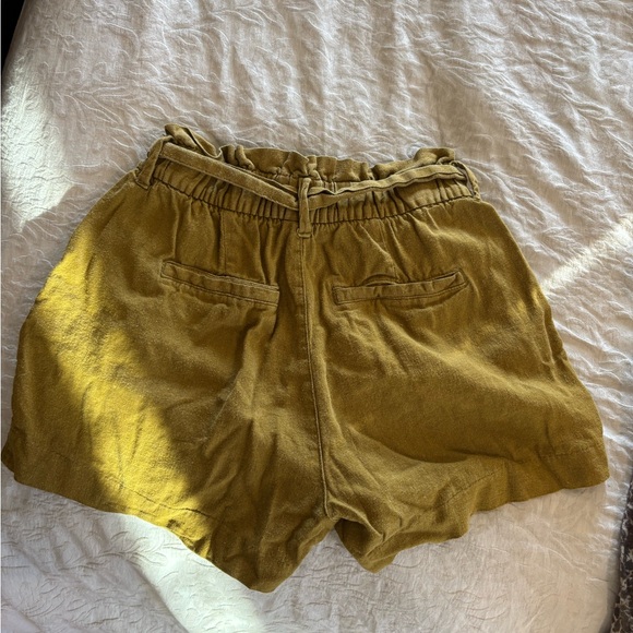 Old Navy Women's High Waist Mustard Shorts - Picture 2 of 3